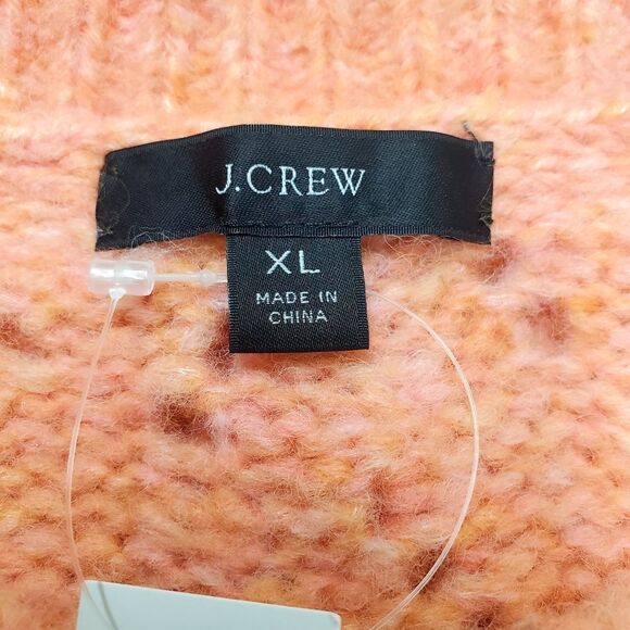 J.CREW Pointelle Crewneck Wool Blend Knit Sweater Size XL - Picture 4 of 8